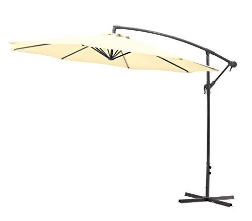 Produktbild: Gartenfreude Ampel/Sonnenschirm, Creme, 300 cm