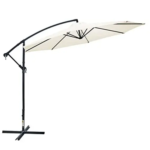Produktbild: Gartenfreude Ampelschirm, 300 cm, beige