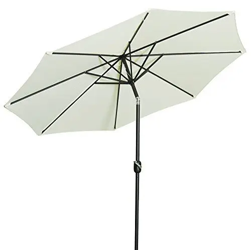 Produktbild: Gartenfreude Sonnenschirm, Durchmesser 270 cm, UV 50+, 270 x 270 x 245 cm, creme, 4900-1000-100