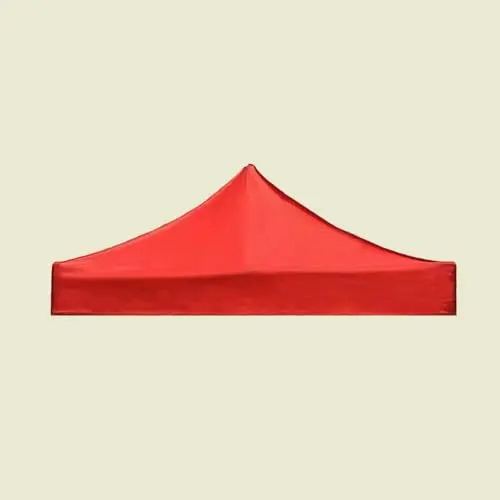 Produktbild: Gartenpavillon 2x2/2.9x2.9m Pavillon wasserdicht stabil Winterfest Schutzhaube Für im Freien Gartenzelt Partyzelt Festzelt Regenschutz Ersatzbezug (Rot, 2x2 m)