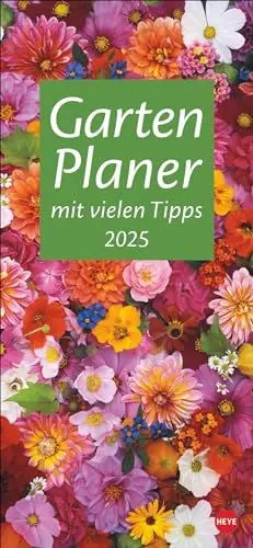 Produktbild: Gartenplaner 2025: Wandplaner mit 12 wunderschönen Naturfotos. Farbenprächtiger Foto-Kalender zum Eintragen. Praktischer Terminkalender für die Wand. 16 x 34,7 cm.