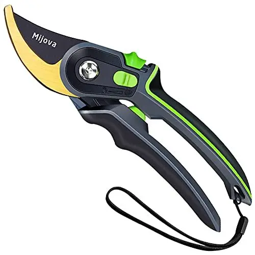 Produktbild: Gartenschere - Hochleistungs gartenschere mit rostfreien Edelstahlklingen - ergonomisches Design - Pflanzenschere - Rosen-Rebschere - EIN tolles Geschenk jeden Gartenfreund.