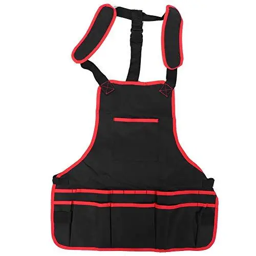 Produktbild: Gartenschürze, Einstellbare Arbeitsschürze Werkzeuge Schürzen Organizer 22.4x23.2in Latzschürze Professionelle Gärtnerschürze Gartenarbeitsschürze für den Garten