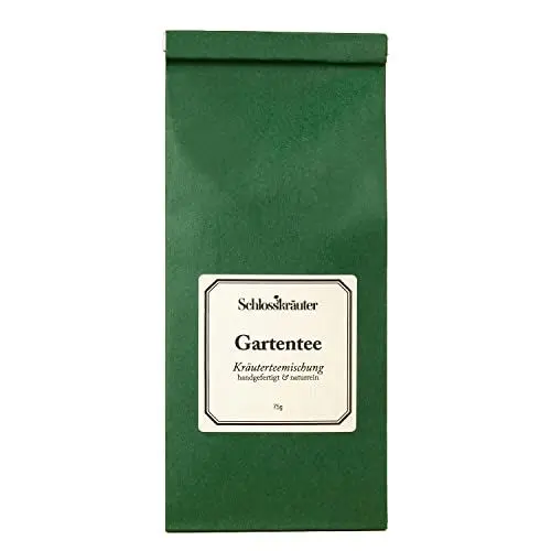 Produktbild: Gartentee Kräutertee mit Melisse, Brennnessel & Minze | 100% natürliche Zutaten ohne künstliche Zusätze | Kräutertee lose mit Brombeerblätter, Salbei & Thymian