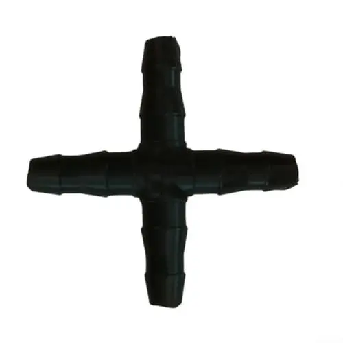 Produktbild: Gartenverbinder mit Widerhaken, lange Lebensdauer, für Hängekörbe und Landschaftsbau, 50 Stück (4 mm Kreuz)