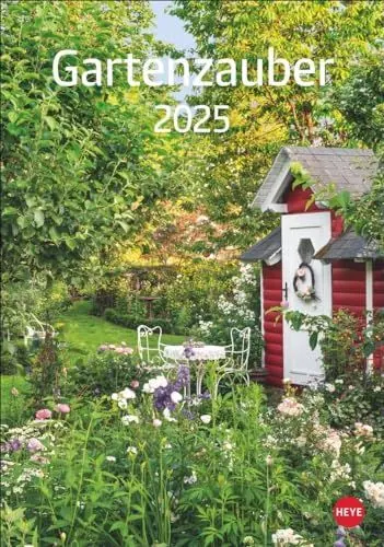 Produktbild: Gartenzauber Kalender 2025: Wandkalender mit 12 prachtvollen Fotos schöner Gärten. Farbenprächtiger Bildkalender für die Wand. Foto-Terminkalender zum Eintragen.