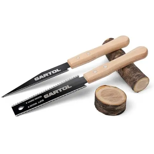 Produktbild: GARTOL 2-tlg. Japansäge Set,Doppelte Kante Ryoba(17TPI/14TPI) & 6