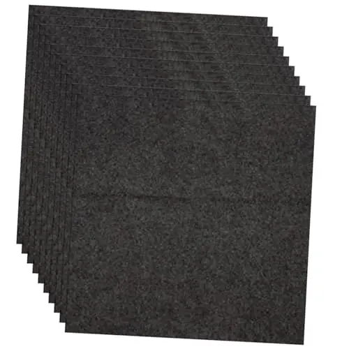 Produktbild: GARVALON 10St magischer Lappen allzwecktuch kitchen towel habdtücher Mikrofaserhandtücher für den Körper Schwamm aus Mikrofaser Wischen von Staubtüchern Putzlappen für Geschirr Vlies Black