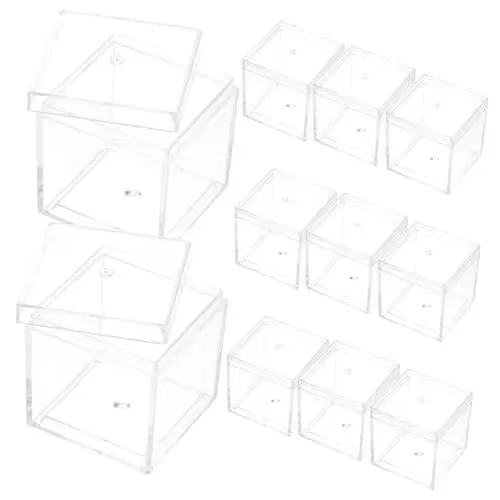 Produktbild: GARVALON Transparente Kasten Zum Aufbewahren Von Mineralien 30 Ml Volumen Stapelbar Für Probenorganisation