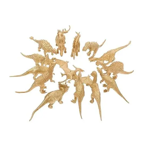 Produktbild: GARVALON Spielzeug Dinosaurier Simulations-modellset 14-teiliges Satz Mit Dekorationsfiguren Dinosaurier-spielzeug Für Schreibtischdekoration
