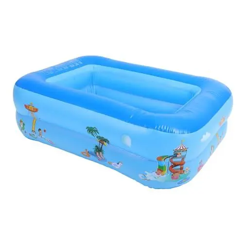 Produktbild: GARVALON 1Stk aufblasbares Schwimmbecken Babybecken Pool für Erwachsene quadratisches Becken Schwimmbad kinderluftmatratze Kinder wasserspielzeug Water Toys aufblasbarer Pool Wasser