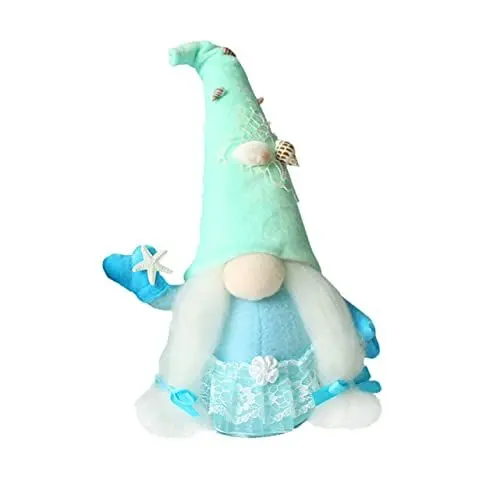 Produktbild: GARVALON 1Stk gesichtslose Puppe Kinder Puppen kinderpuppe witzige wohnzimmerdeko Funny Present schöne Gnomenpuppe Themberchaud-Plüsch Ladendekoration Gnom-Puppe Stoff Green