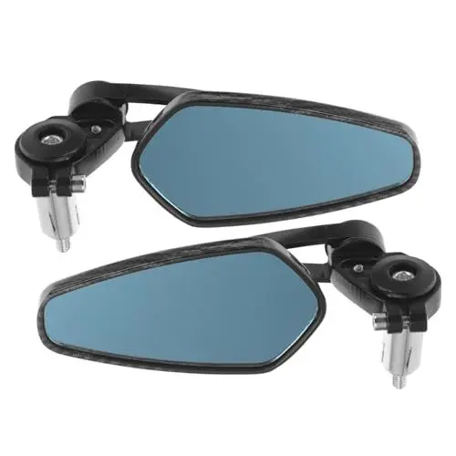 Produktbild: GARVALON Retro Lenkerspiegel Für Roller Ersatzrückspiegel Motorradspiegel Aus Aluminiumlegierung Mit Weitwinkelreflektor