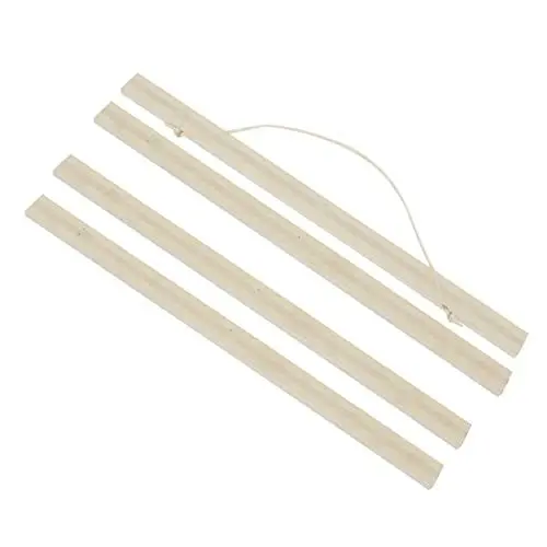 Produktbild: GARVALON Posteraufhänger Für Gemälde 40 Cm Weißer Holzrahmen Einfach Zu Verwendendes Kunstwerk