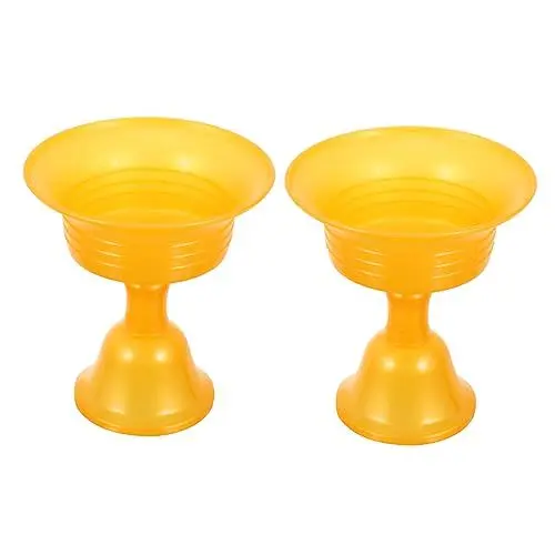 Produktbild: GARVALON 2St Leuchter hingabe geldschrank Candlestick Candle Guy Kerzenhalter verändern Diwali Teelichthalter Buddha-Kerzenhalter buddhistischer kerzenhalter dekor Plastik Golden