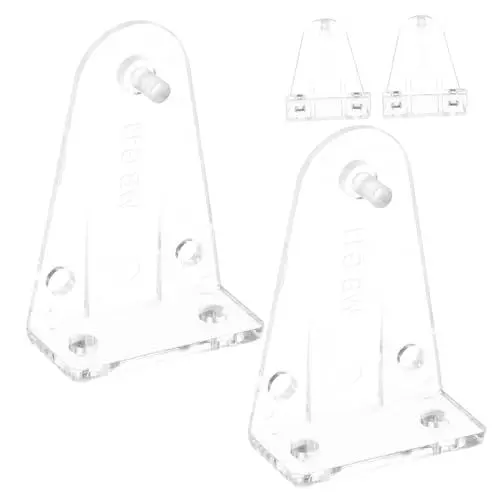 Produktbild: GARVALON Jalousiehalterungen-Set 4-teilig Jalousiehalter Unterschienenhalter Für Horizontale Jalousien Einfache Installation