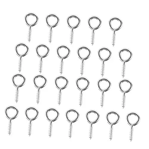 Produktbild: GARVALON Ergonomisches Design 50 STK Schafaugenschraube Schafaugenschraube Zubehörschraube Homie Augenschrauben aus Material