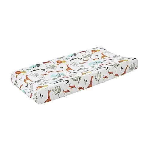 Produktbild: Hoement Abnehmbarer Stoffbezug Wickelauflagen Für Babys Mattenbezug Wechseln Wickeltischabdeckung Für Kleinkinder Tischstoßstangen Für Wickelauflagenbezüge Für Babys Polyester