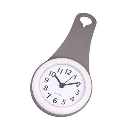 Produktbild: GARVALON wasserdichte Wanduhr Für Badezimmer Digitale Zeitschaltuhr Spritzwassergeschützt Einfach Anzubringen Ohne Batterie
