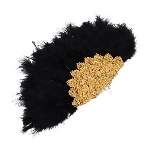 Produktbild: GARVALON Braut-plumage-fan Stilvoller Handventilator Für Hochzeiten Elegante Hochzeitsfeier Und Partys Dekorativer Accessoire Mit Exquisitem Design Und Lebendigen Farben