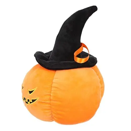 Produktbild: GARVALON Kürbisförmiges Dekokissen Für Halloween Sanftes Plüschspielzeug Als Kürbis-Dekoration Bequeme Kürbispuppe Mit Lebendigem Design