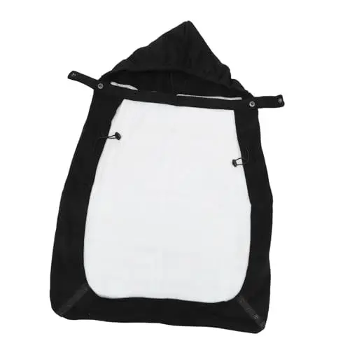 Produktbild: GARVALON Hosenträger Umhang Babytragetasche Abdeckung Für Babytragegurte Babyhalter Rucksack Trageumhang Babytrage Umhang Winterponcho Winter-trägermantel Wander-babytrage Flanell