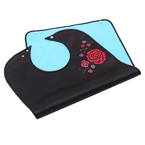 Produktbild: GARVALON Lätzchen Männerkleidung Erwachsene -outfits Kleidungsschutz Speisekleidung Spucktuch Ältere Essen Tuch Waschbare Kleidung Stomareinigung Kleidung Polyester