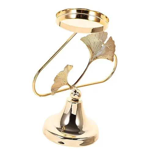 Produktbild: GARVALON Leuchter-ornament Hochzeitskerzen Geführte Kerze Tischdekorationen Für Hochzeiten Hochzeitsmittelstücke Für Tische Urlaub Teelichthalter Konische Kerzenhalter Metall Rose Gold