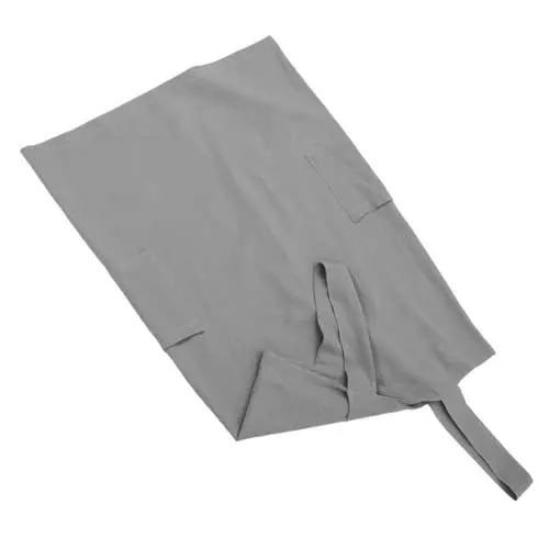 Produktbild: GARVALON Schürzenkleid Aus Baumwolle Und Leinen Bequeme Und Atmungsaktive Schürze Für Damen Mit Taschen Zum Kochen Backen Und Basteln