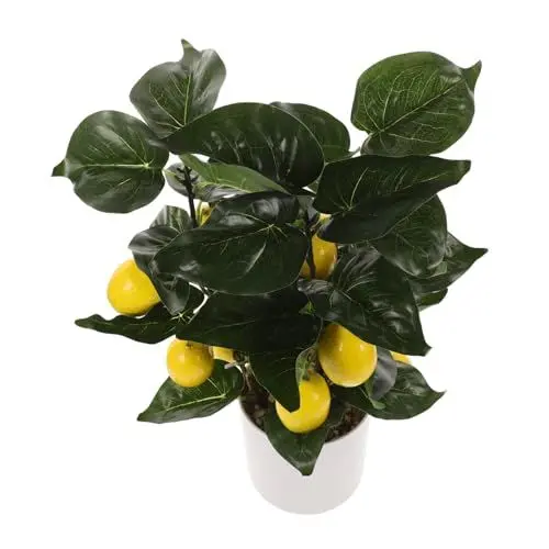 Produktbild: GARVALON Künstlicher Zitronenbaum-Bonsai Dekorative Zimmerpflanze Für Büro Oder Zuhause