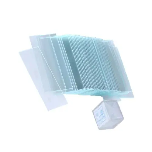 Produktbild: GARVALON Mikroskop-objektträger Und Quadratische Deckgläser Für Optische Mikroskope 50 Stück Leere Objektträger Mit 100 Stück Deckgläser