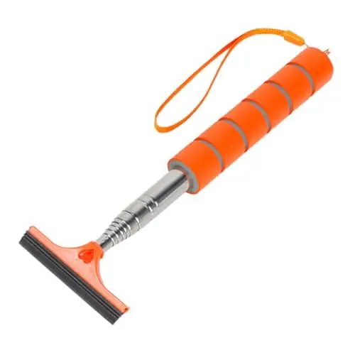 Produktbild: GARVALON Wischer teleskopreiniger multifunktionswerkzeug Rückspiegelreiniger multifunktionstool Multifunktionsreiniger Spiegelreinigungswerkzeug Scheibenreiniger Rostfreier Stahl Orange