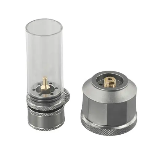 Produktbild: Gas-Camping-Laterne, Gas-Kerzenlichter, Lampe für Außenzelt, Wandern, mit leerer Tank-Verlängerungsstange (Gaslaterne mit Tank)