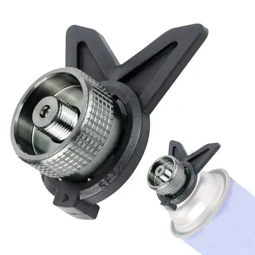Produktbild: Gasflaschen Adapter Mit StäNder,Gaskartuschen Adapter, Gas Adapter FüR Campingkocher Gaskartusche, Leicht Zu Tragen Adapter Gaskartusche,1 Stk.