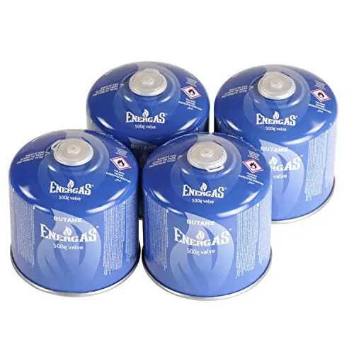 Produktbild: CAMPLORA 4x 500g Gaskartuschen mit Schraubventil, Propangas & Butangas, Schraubkartusche gaskartusche mit Gewinde für Campingkocher und Grill EN417 gaskartuschen schraubventil gasflasche gas kartusche