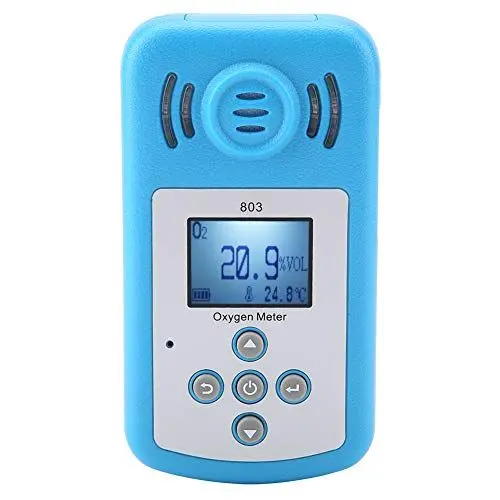 Produktbild: Gasleckdetektor mit Blauer Digitalanzeige, Einfach zu Tragen und zu Bedienen, Batteriestrom in Echtzeit, Leichtes und Neuartiges Erscheinungsbild, Ton- und Lichtalarm