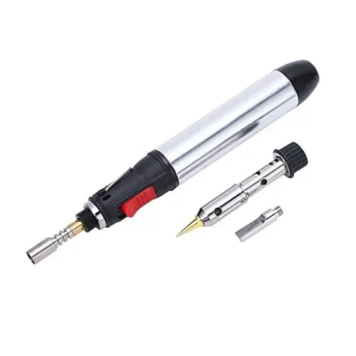 Produktbild: YWBL-WH Kabelloser Gas-Lötkolben-Kit, 12 ml Füllmenge, Aluminiumlegierung, Butan-Brennstoff