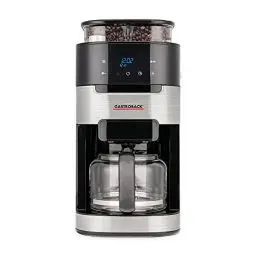 Produktbild: GASTROBACK 42711 Kaffeemaschine Grind & Brew Pro, Filterkaffeemaschine mit integriertem Mahlwerk, Kegelmahlwerk mit 8 Mahlstufen, Soft-Touch LCD-Display, plastic