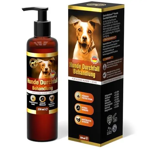 Produktbild: GastroBalance Hund durchfall Stop - Schnell wirkende natürliche Hund durchfall behandlung für kleine Hunde < 10 kg - 250 ML (Deutsch)