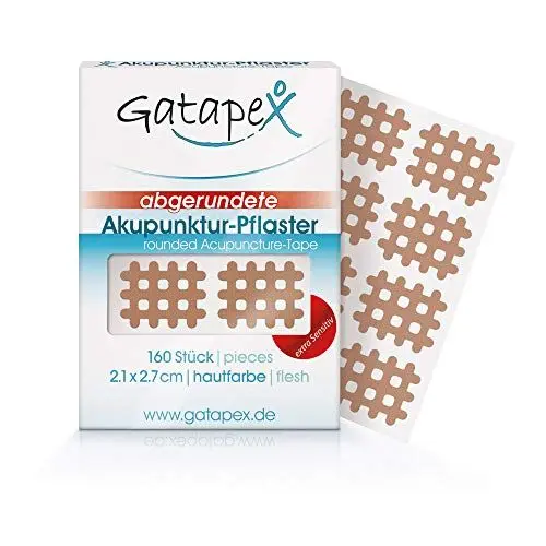 Produktbild: Gatapex Gitter Akupunktur-Pflaster (Größe S) mit abgerundeten Ecken, Hautfarbe