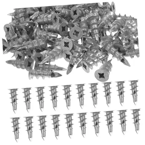 Produktbild: Gatuida 100stücke Selbstbohrende Trockenbauanker Wandanker Für Trockenbau Hochleistungs Wandbefestigungsanker Zum Aufhängen Von Kunstwerken Und Möbeln Ohne Schraube