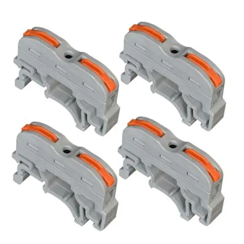 Produktbild: Gatuida 10St Verbinder Kabelklemmen Verdrahtungsklemme Anschlussstecker Parakabel für Elektrogeräte Stemmeisen schnell anschlussklemme kabelbonder kabelverstecker Einsteckleiter Grey