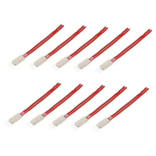 Produktbild: Gatuida 10St thermische Kontrolle Thermal- Temperaturregler heizthermostat heizung thermostat heizungstermostat heizungsthermostaten trennscheiben hitzeschutz Motorsteuerung Eisen rot