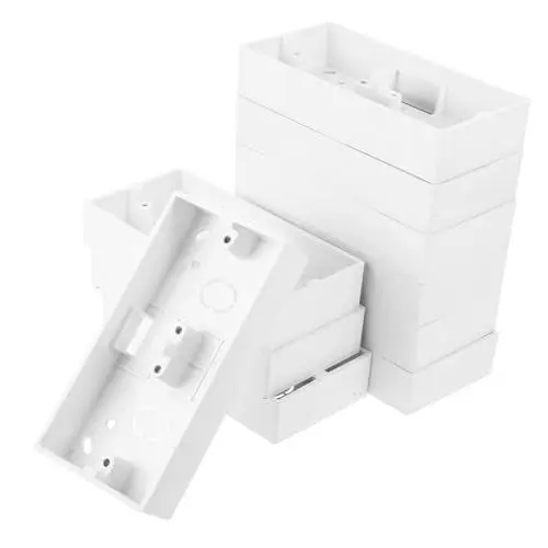 Produktbild: Gatuida 10 Stück Oberflächenmontierte Steckdosenleiste Schaltsteckdose Einzelne Elektrische Boxen Für Steckdosen Elektrische Außenboxen Oberflächenmontierte Steckdose Elektrische