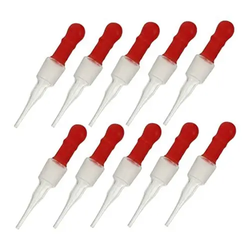Produktbild: Gatuida Einstellbare Laborpipetten 30 Ml Glastropfer Flüssigkeitstropfer Mit Transparenter Flasche Transferpipetten-set