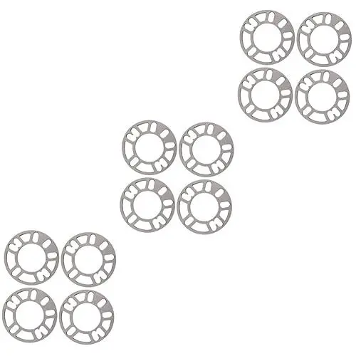 Produktbild: Gatuida 12 STK Radscheiben Radabstandshalter Autoreifenabstandshalter 5x115 bestes Rad 4x137 Unterlegscheiben für Fahrzeugräder 2011 Pathfinder Distanzrad Distanzscheibe Rad zubehör Silver