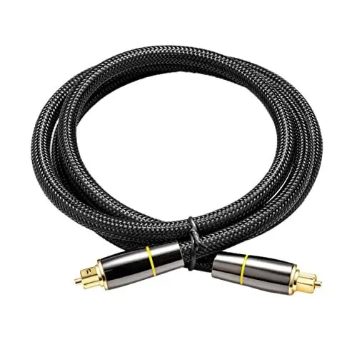 Produktbild: Gatuida Optisches Digital-audiokabel 1 M Glasfaserkabel Auf Für Spielekonsole Soundbar Fernseher Ultraschnelle Übertragung Geringe Verzerrung Weich Flexibel