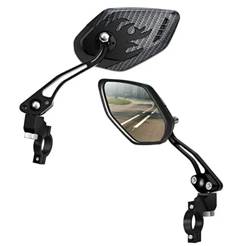 Produktbild: Gatuida Paar Fahrradrückspiegel Drehbare Lenkerspiegel Für Mountainbikes Robuste Glas-aluminium-konstruktion Rückspiegel-zubehör