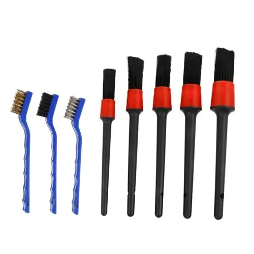 Produktbild: Gatuida 1 Satz Bürste autopflege Pinsel autopflegeset Auto Reinigung Pinsel Set Autoreinigungskit Innenverkleidungssatz Kosmetikset Luft Autos Pinselpinsel Auto reinigungswerkzeug pp Black