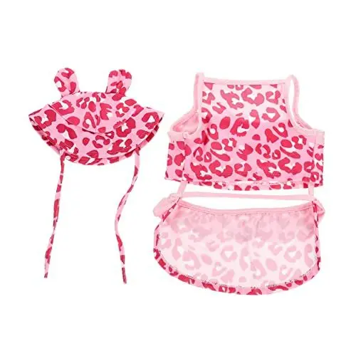 Produktbild: Gatuida 1 Satz Hundebademantel für Kleine Atmungsaktiver Schwimmanzug mit Leopardenmuster und Hut Sommerfeste Hundebirthdaypartys und Modeveranstaltungen